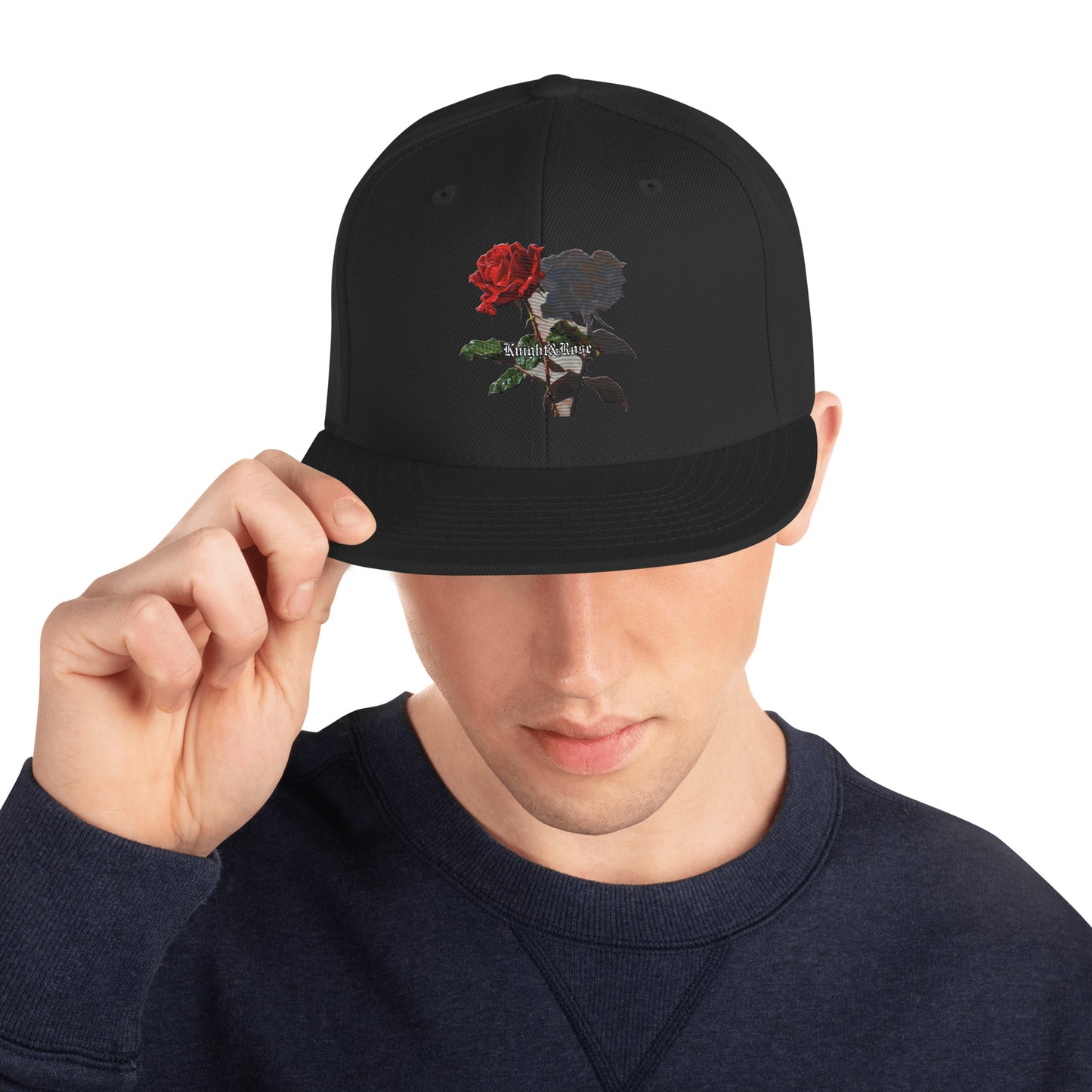 Red rose snapback Hat