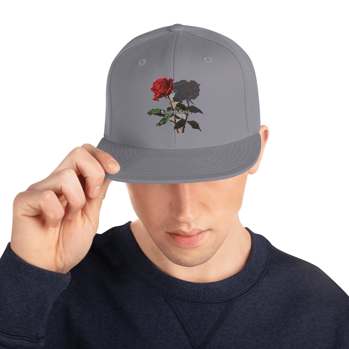 Red rose snapback Hat