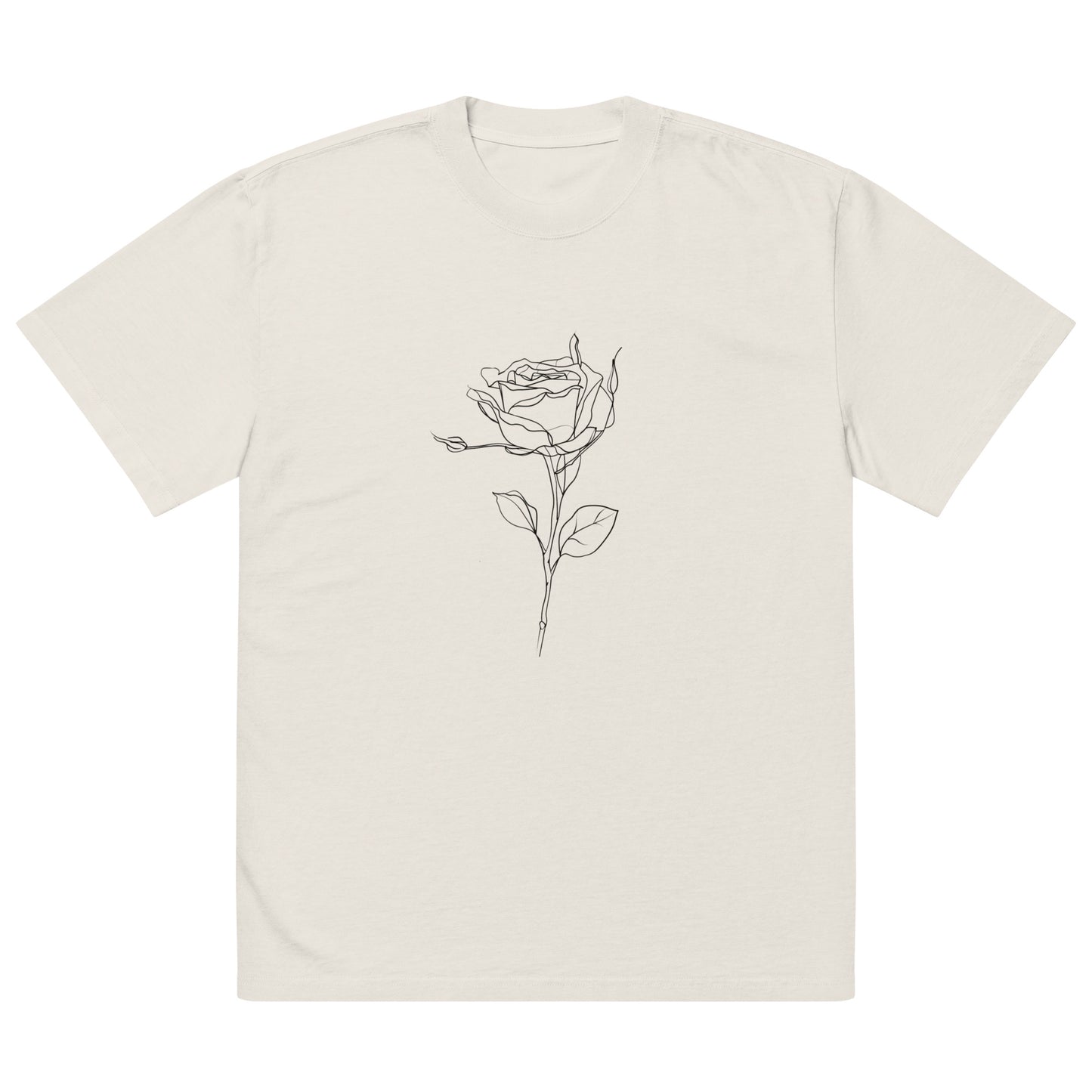 First Rose Oversized faded t-shirt