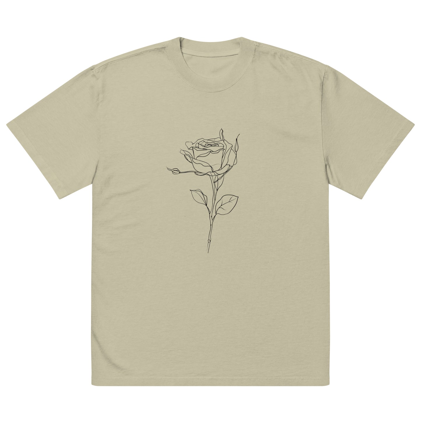 First Rose Oversized faded t-shirt