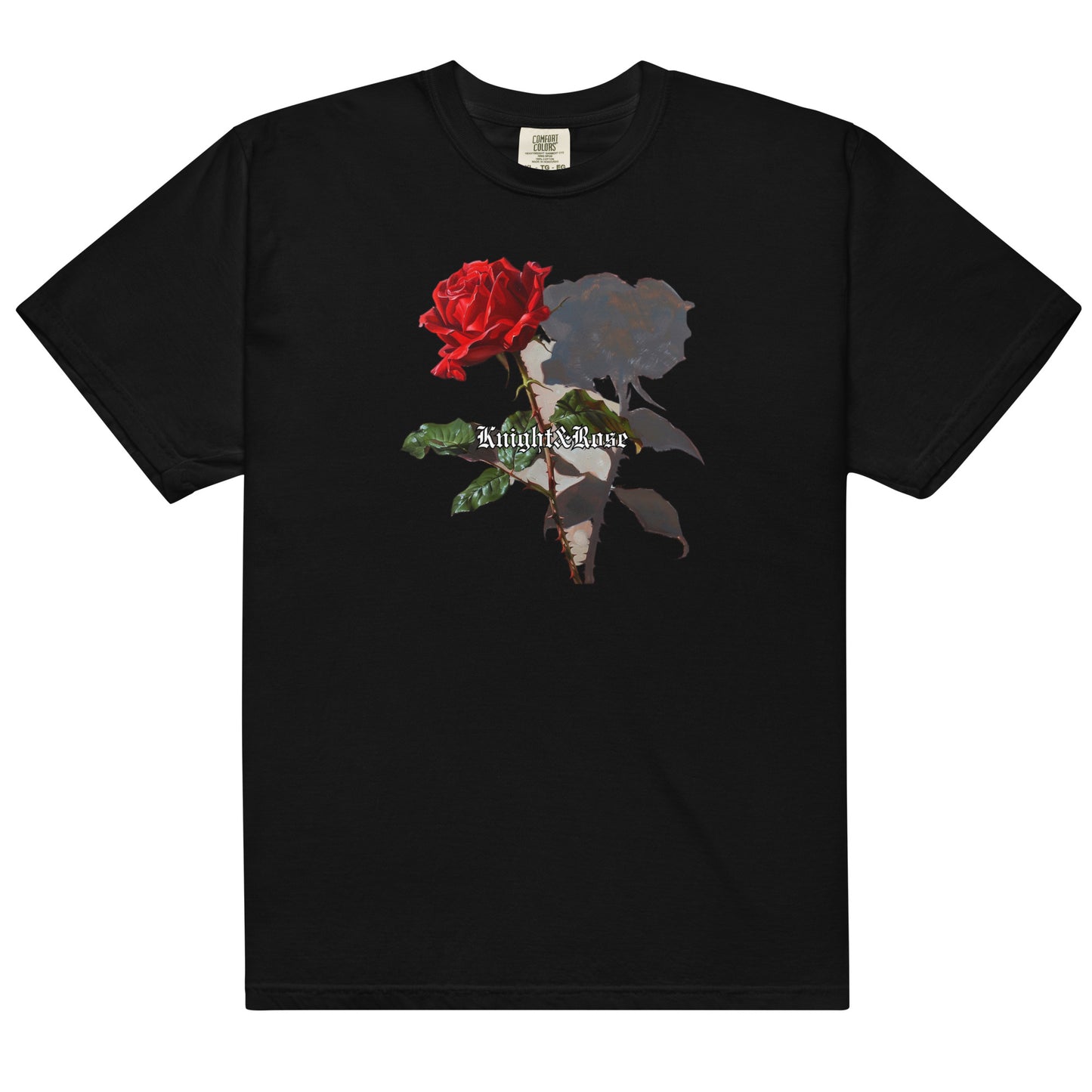 Red rose heavy tee