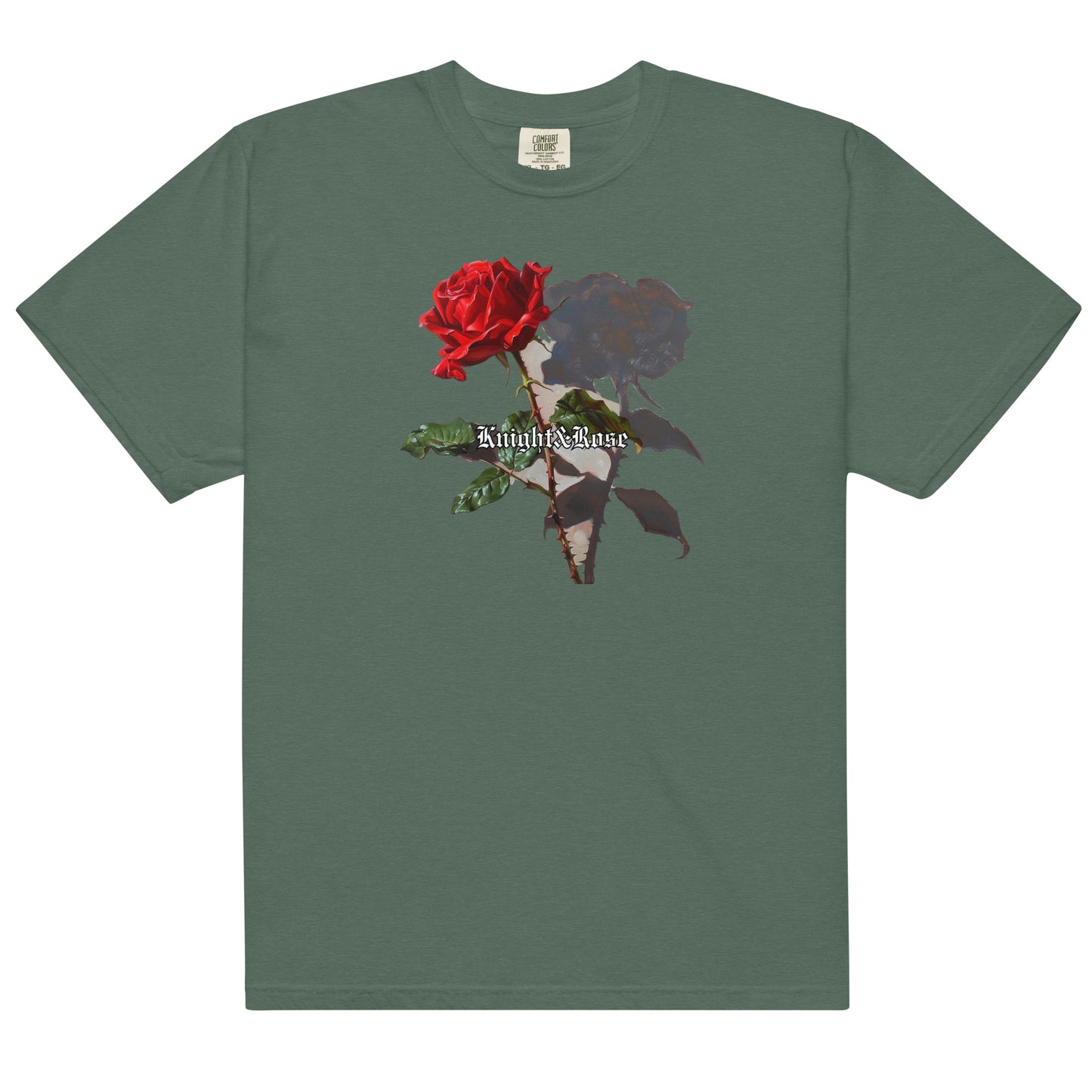 Red rose heavy tee