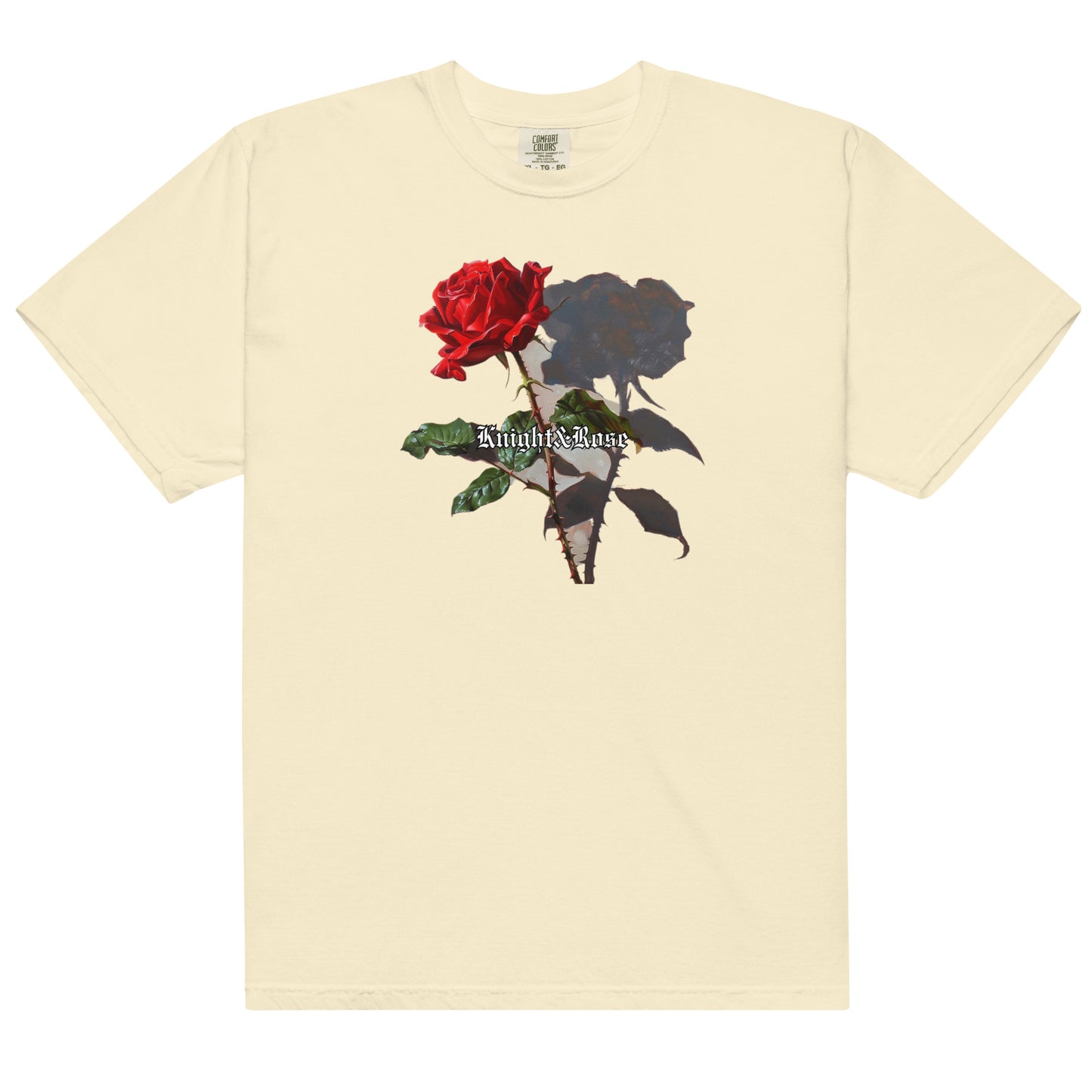 Red rose heavy tee