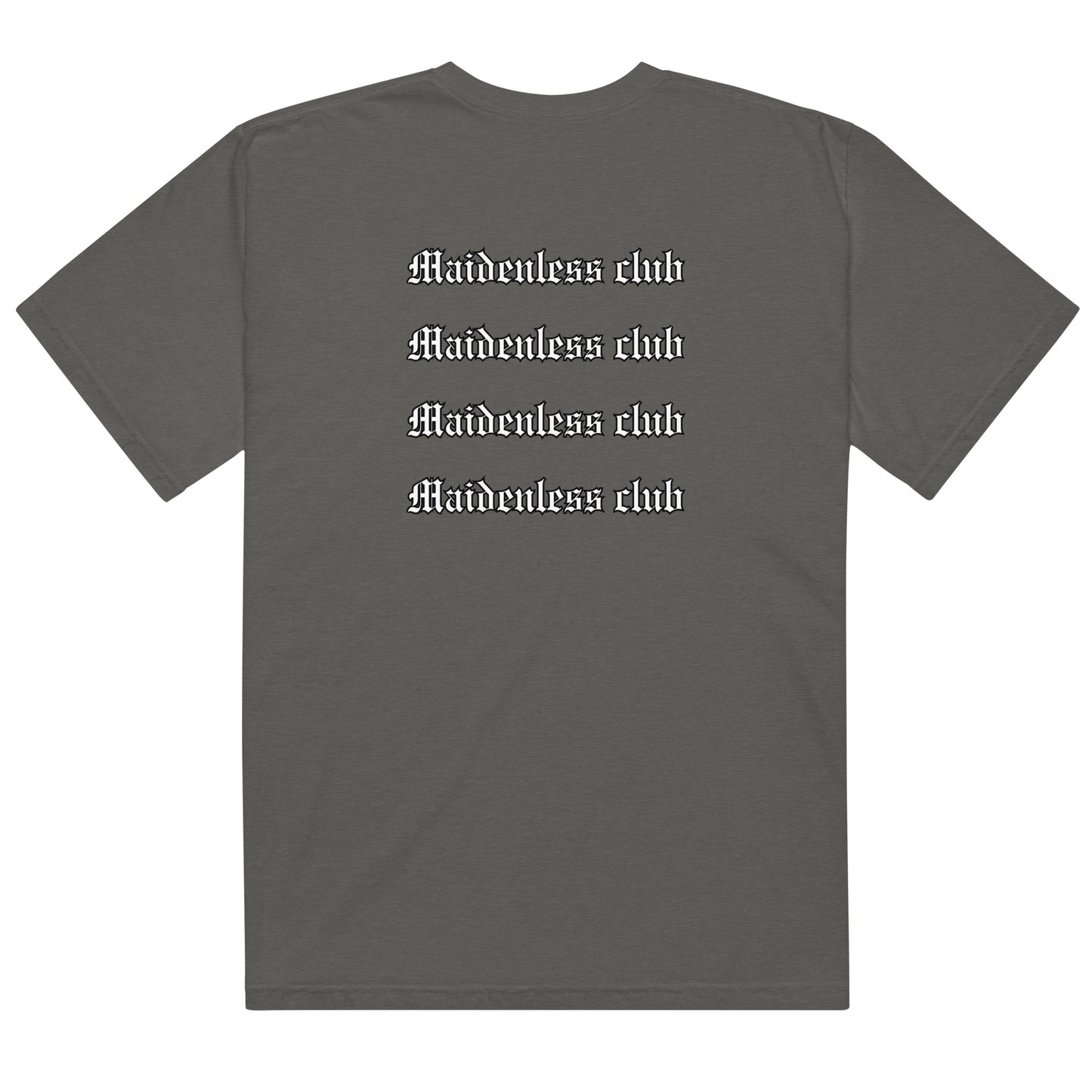 Maidenless Club v2 heavyweight t-shirt