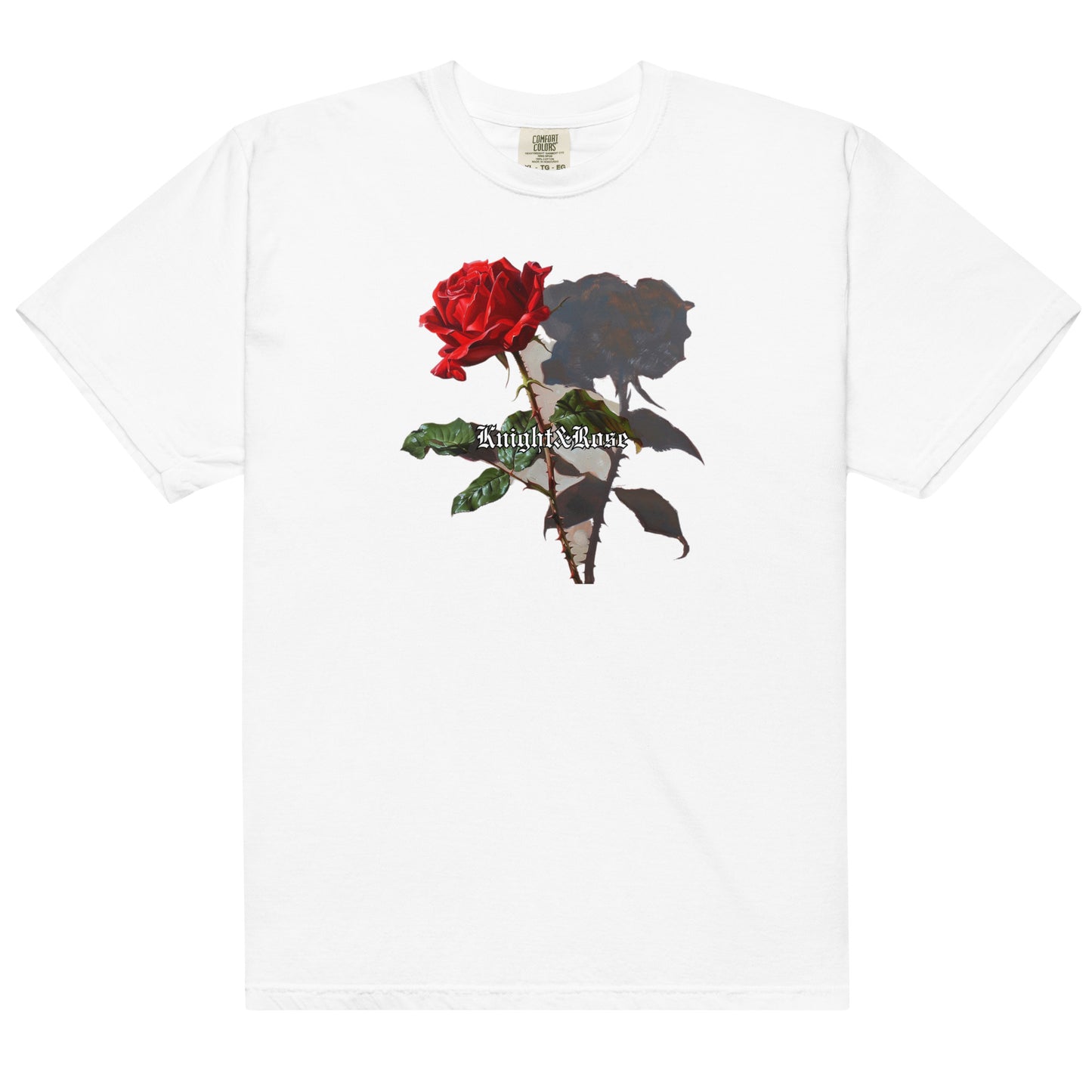 Red rose heavy tee