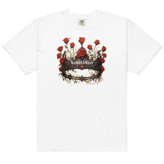 Knight and Rose Crown heavyweight t-shirt